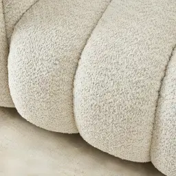 Gabriella Stone Cream Woven Fabric Occasional Chair