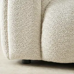 Gabriella Stone Cream Woven Fabric Occasional Chair