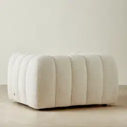 Gabriella Stone Cream Woven Fabric Occasional Chair