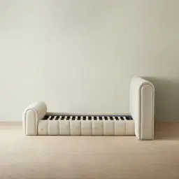 Gabriella Stone Cream Fabric King Bed