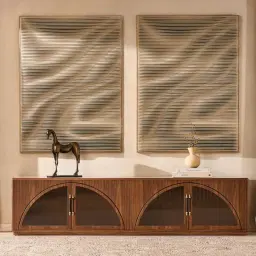 Costanza Mocha Walnut Brown Wooden Entertainment Unit