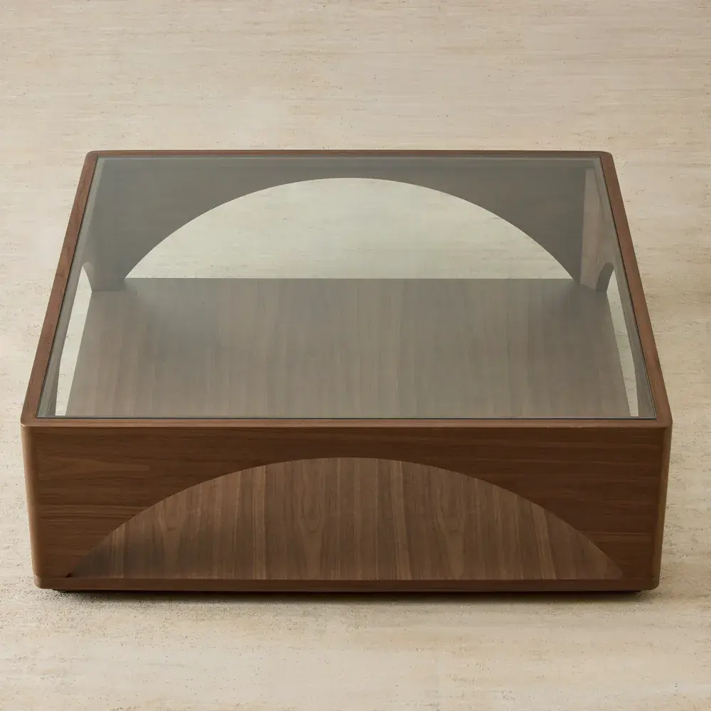 Costanza Mocha Walnut Brown Wooden Coffee Table