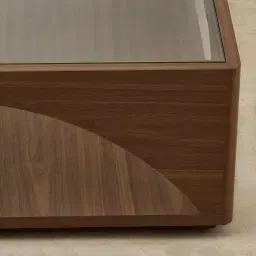 Costanza Mocha Walnut Brown Wooden Coffee Table