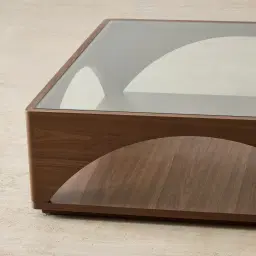 Costanza Mocha Walnut Brown Wooden Coffee Table