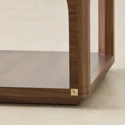 Costanza Mocha Walnut Brown Wooden Side Table