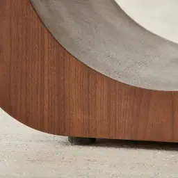 Costanza Mocha Walnut Brown Wooden Dining Table