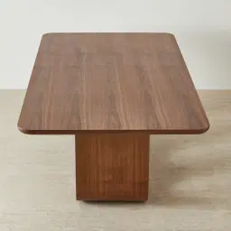 Costanza Mocha Walnut Brown Wooden Dining Table