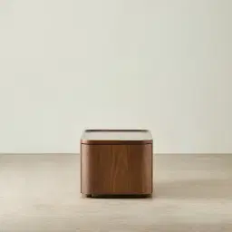 Capri Mocha Walnut Veneer Ottoman Table