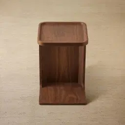 Capri Mocha Walnut Veneer Side Table