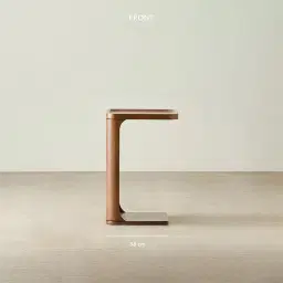 Capri Mocha Walnut Veneer Side Table