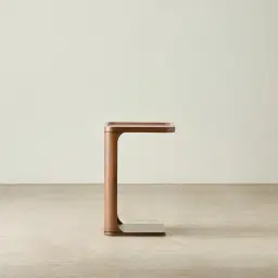 Capri Mocha Walnut Veneer Side Table