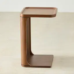 Capri Mocha Walnut Veneer Side Table