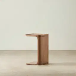 Capri Mocha Walnut Veneer Side Table