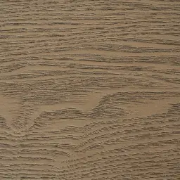 Riviera Isabelline White Fabric King Bed with Medium Brown Ash Veneer