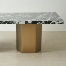 Thames Napoleon Black Sintered Stone Dining Table