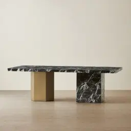 Thames Napoleon Black Sintered Stone Dining Table