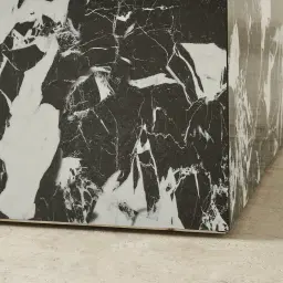 Thames Napoleon Black Sintered Stone Dining Table