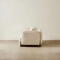 Celia Mid Beige 2-Seater Woven Fabric Sofa