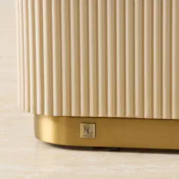 San Pierre Kids Beige Painted Wooden Study Desk