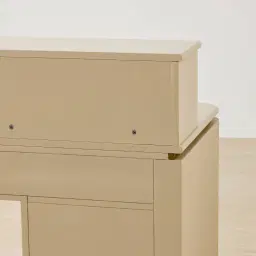 San Pierre Kids Beige Painted Wooden Study Desk