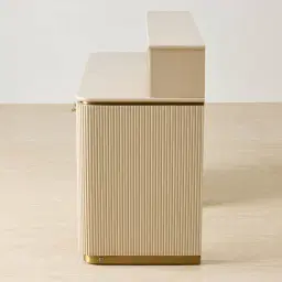 San Pierre Kids Beige Painted Wooden Study Desk