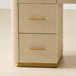 San Pierre Kids Beige Painted Wooden Study Desk