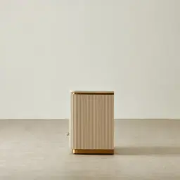 San Piere Kids Beige Painted Wooden Bedside Table