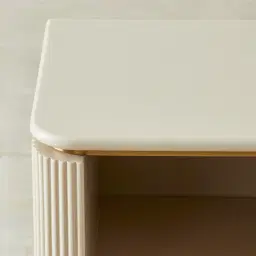 San Piere Kids Beige Painted Wooden Bedside Table