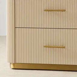 San Pierre Kids Beige Painted Wooden Dresser