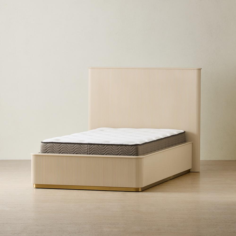 San Pierre Beige Paint King Single Bed