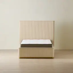 San Pierre Beige Painted King Single Bed