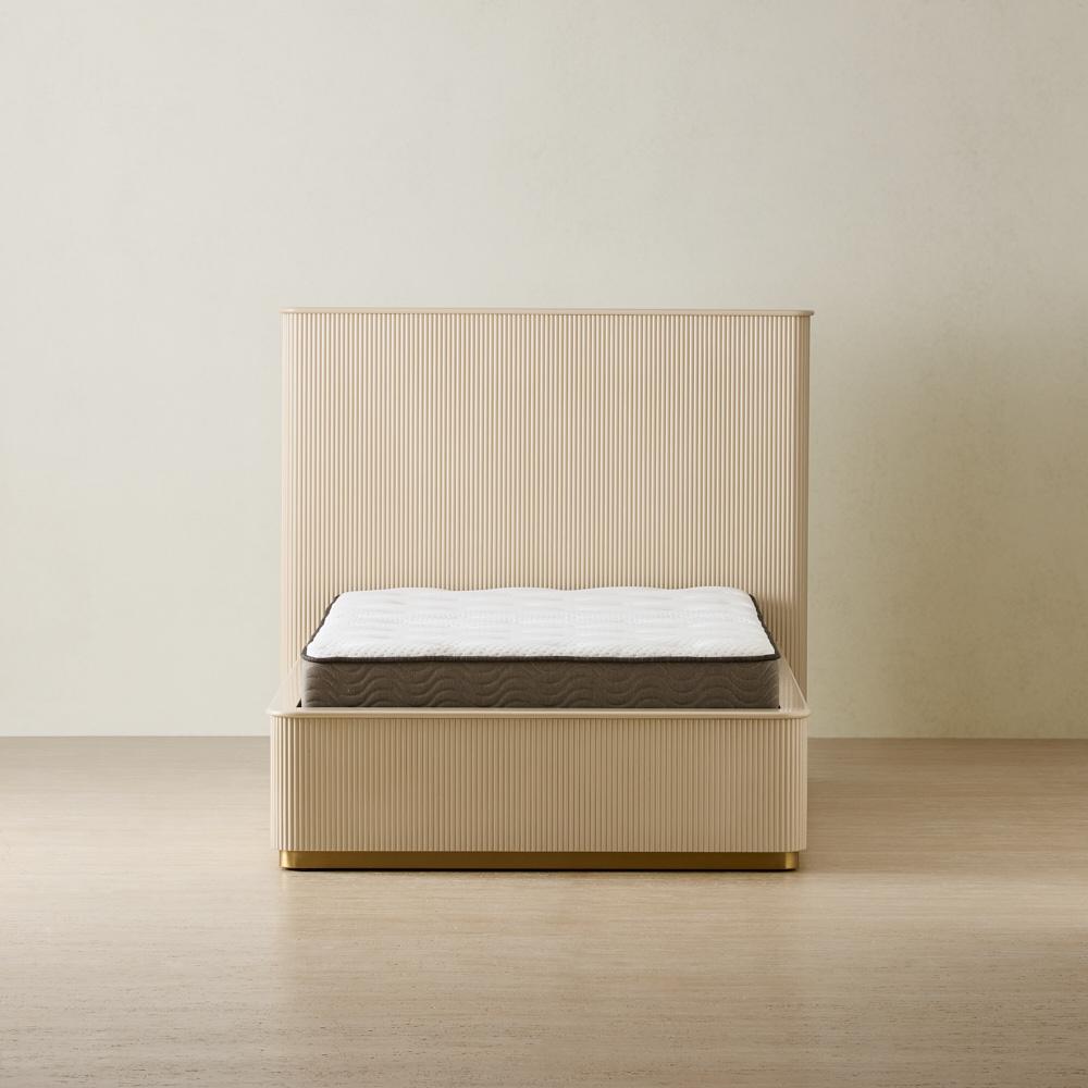 San Pierre Beige Paint King Single Bed