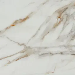 Sir Lionell II Gliding White Sintered Stone Round Dining Table - Walnut Brown Wooden Legs 150cm