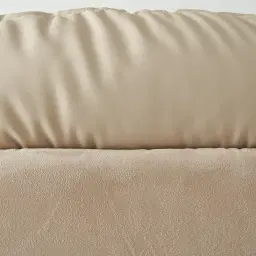 Martina Soft Beige Vegan Leather Queen Bed