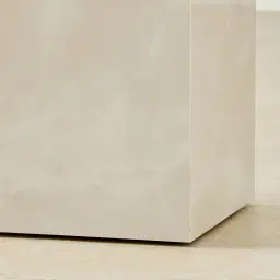 Santorini Snow Glossy Sintered Stone High Plinth 35x35x90cm