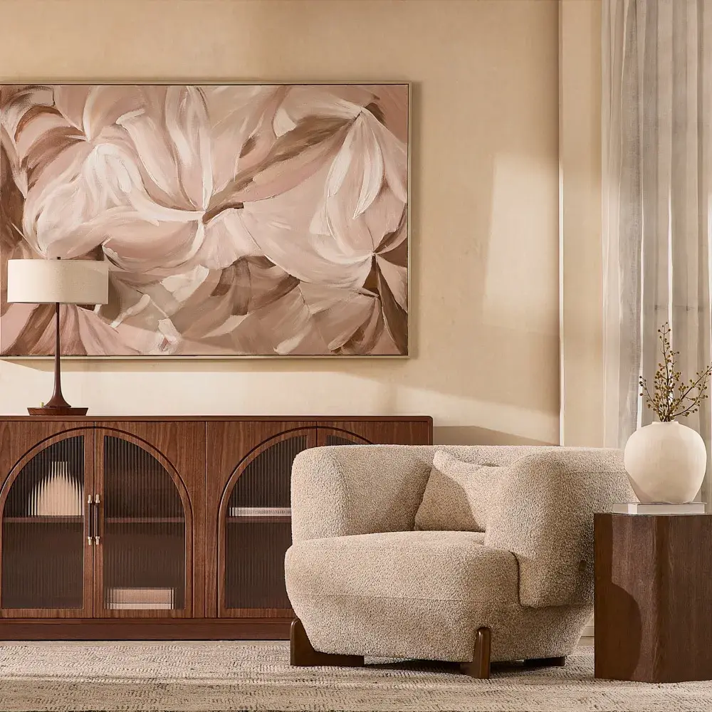 Trento Amber Brown Ash Veneer Short Plinth