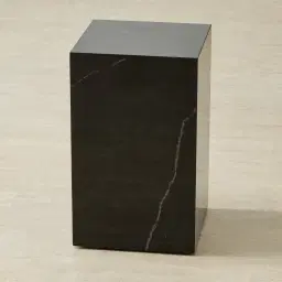 Santorini Nero Glossy Sintered Stone Short Plinth 30x30x50cm