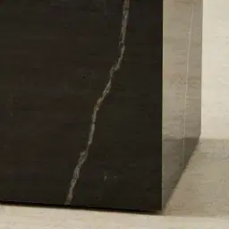 Santorini Nero Glossy Sintered Stone Medium Plinth 35x35x65cm