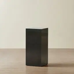 Santorini Nero Glossy Sintered Stone Medium Plinth 35x35x65cm