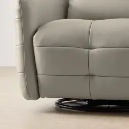 Sherlock Milk Coffee Leather Electric Rocker Chair