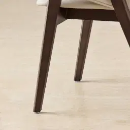 Romina Glacier Grey Vegan Leather Dining Chair - Ebony Brown Ash Legs