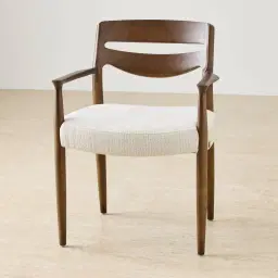 Gloria Fusion Grey Fabric Dining Chair - Smoky Ash Legs