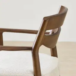 Gloria Fusion Grey Fabric Dining Chair - Smoky Ash Legs