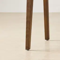 Athens Sand Beige Vegan Leather Dining Chair - Smoky Ash Legs