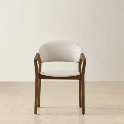 Athens Glacier Grey Vegan Leather Dining Chair - Smoky Ash Legs