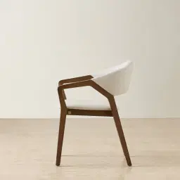 Athens Glacier Grey Vegan Leather Dining Chair - Smoky Ash Legs