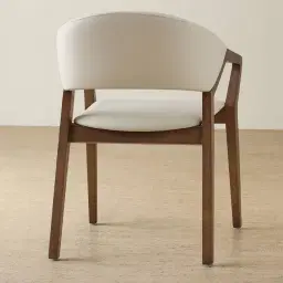 Athens Glacier Grey Vegan Leather Dining Chair - Smoky Ash Legs