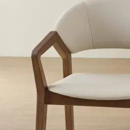 Athens Glacier Grey Vegan Leather Dining Chair - Smoky Ash Legs