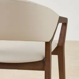 Athens Glacier Grey Vegan Leather Dining Chair - Smoky Ash Legs