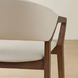 Athens Glacier Grey Vegan Leather Dining Chair - Smoky Ash Legs